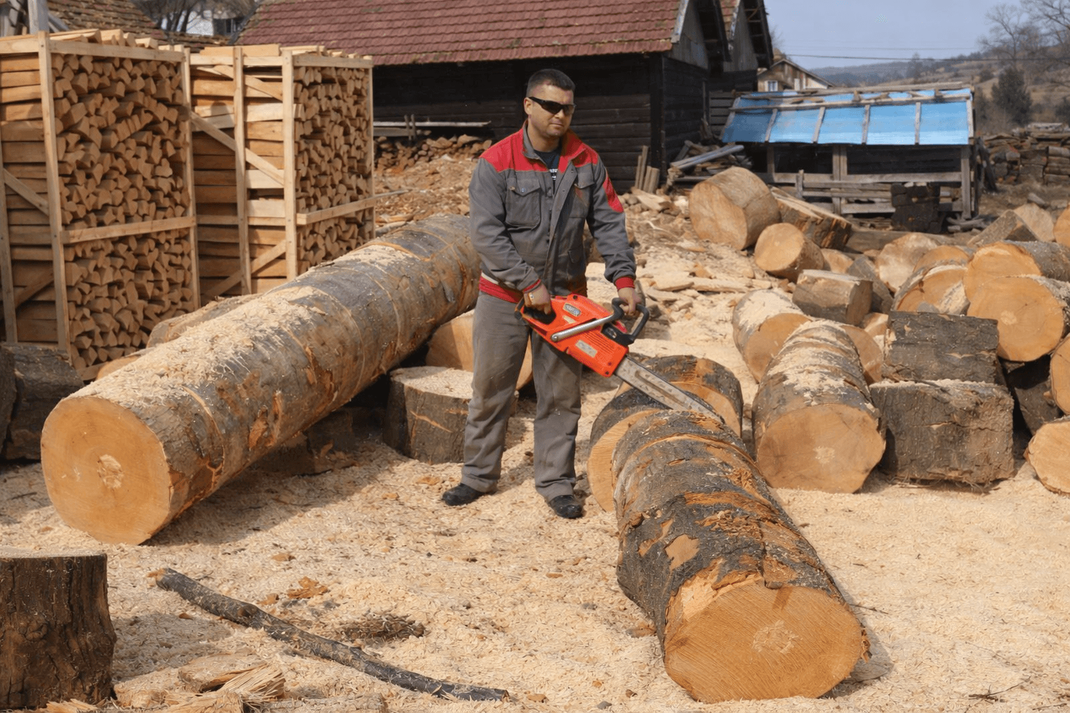 Legna da ardere stoccaggio