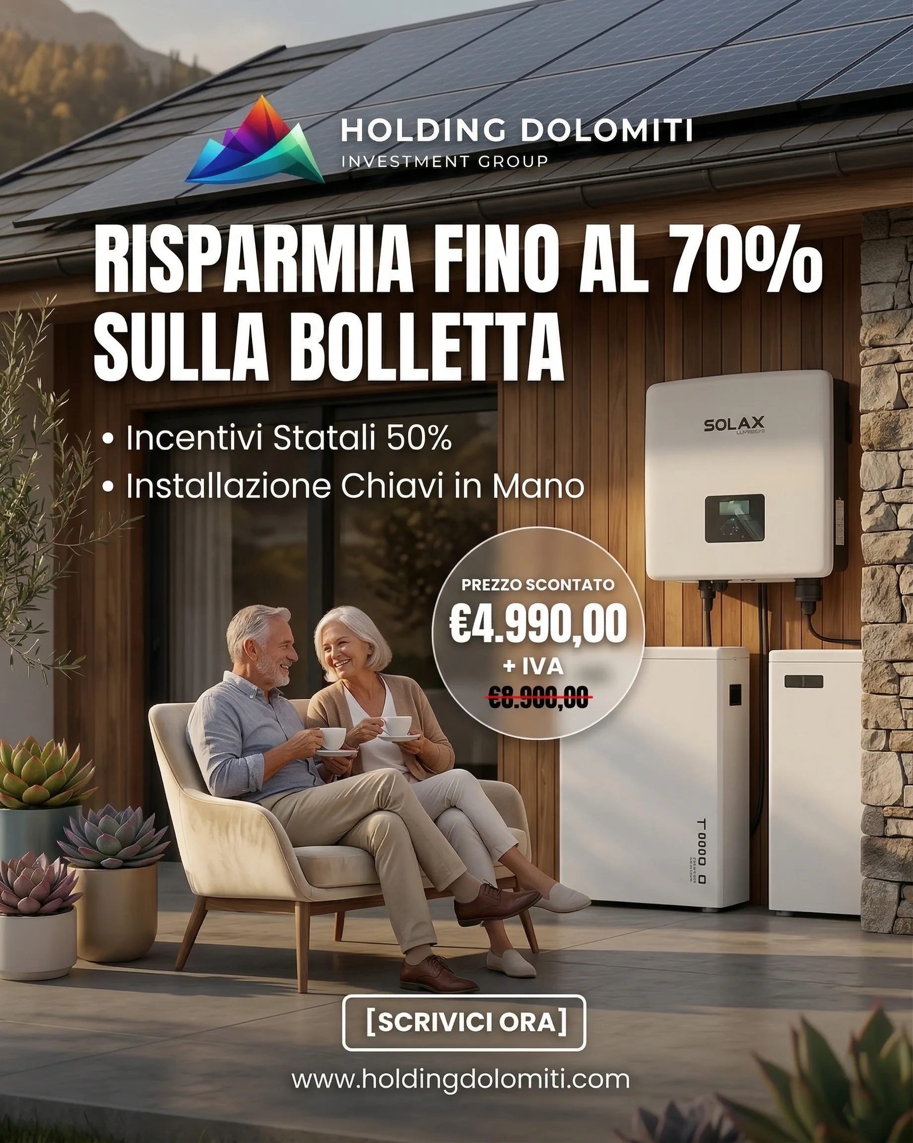 Risparmia fino al 70% sulla bolletta - Fotovoltaico