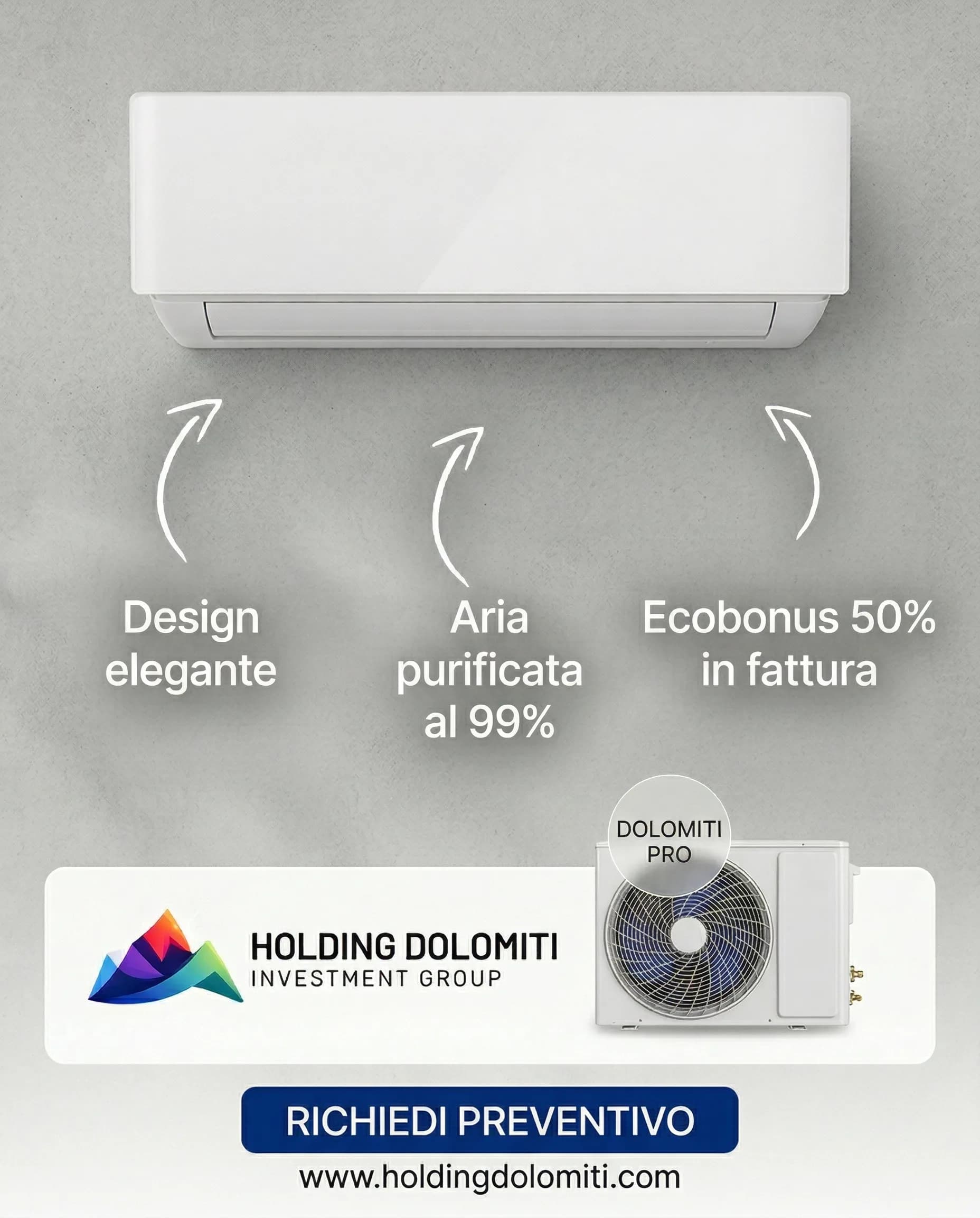 Condizionatore Dolomiti Pro - Ecobonus 50%